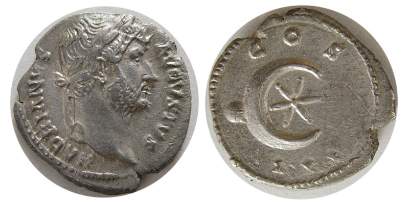 ROMAN EMPIRE. Hadrian. 117-138 AD. AR Denarius (3.05 gm; 19 mm). Struck circa 12...