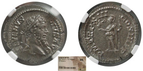 ROMAN EMPIRE. Septimius Severus. AR Denarius. NGC-MS.