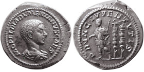 ROMAN EMPIRE; Diadumenian, as Caesar. AR Denarius.