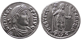 ROMAN EMPIRE; Valens, 364-378 AD. AR Siliqua.