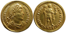 ROMAN EMPIRE; Valentinian I. 364-375 AD. Gold Solidus.