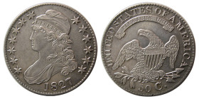 UNITED STATES. 1827. Half Dollar. Liberty Capped Bust.