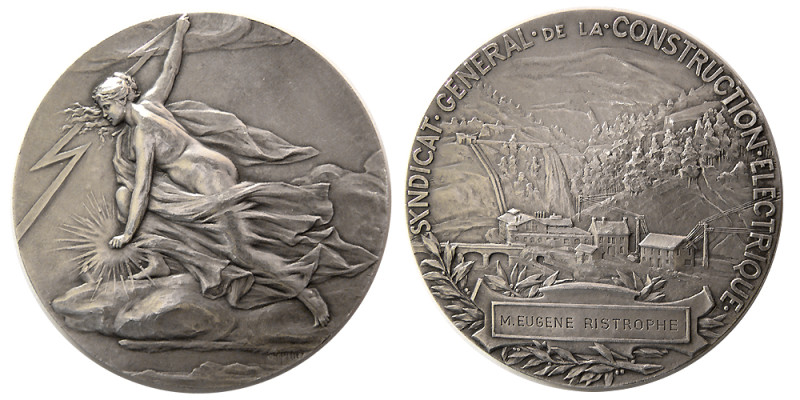 WORLD MEDALS, FRANCE. 1878. International Exposition “Poulot”. Silver Medal (112...