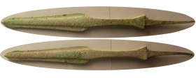 LURISTAN, Circa 2000-1000 BC. Early Large Bronze Spearhead.