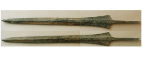 LURISTAN, Circa 2000-1000 BC. Early Long Bronze Spearhead.