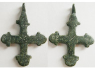 BYZANTINE EMPIRE, Ca 10th.-12th. Century AD. Small Bronze Cross.