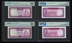 IRAN, Bank Markazi. Pair of 100 Rials Bank Notes. Pick # 91a.
