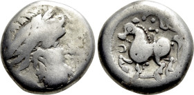 EASTERN EUROPE. Imitations of Philip II of Macedon (2nd-1st centuries BC). AE Tetradrachm. "Kapostal" type