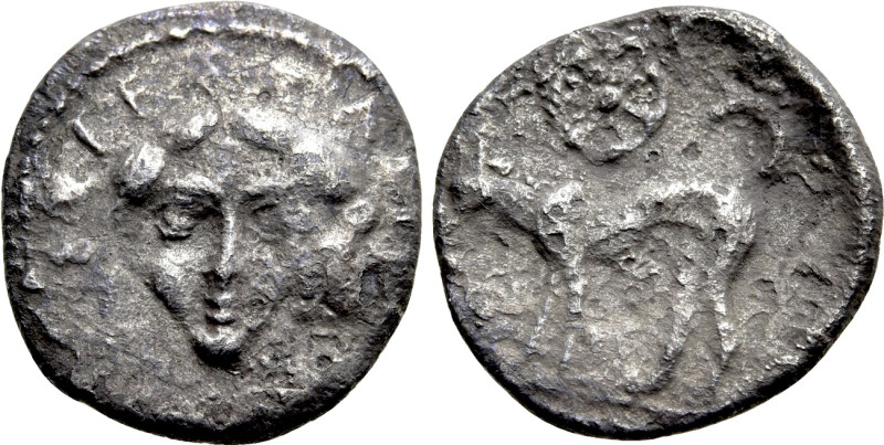 SICILY. Segesta. Litra (Circa 455-440 BC). 

Obv: ΣEΓEΣTAIB. 
Head of the nym...