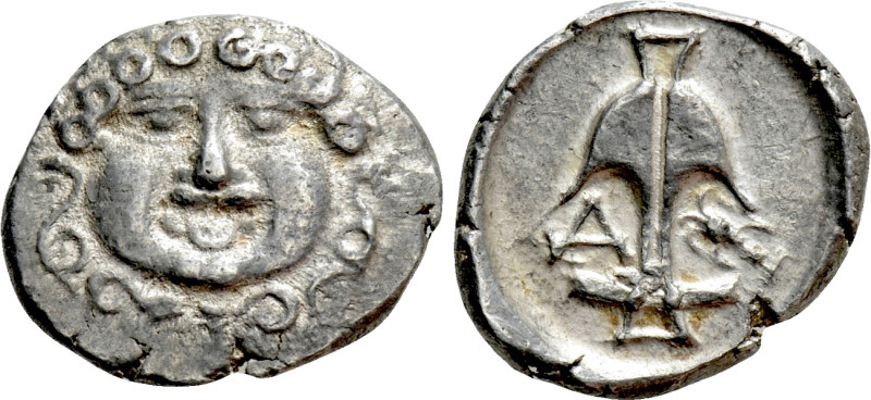 THRACE. Apollonia Pontika. Tetrobol (425-375 BC). 

Obv: Facing gorgoneion.
R...
