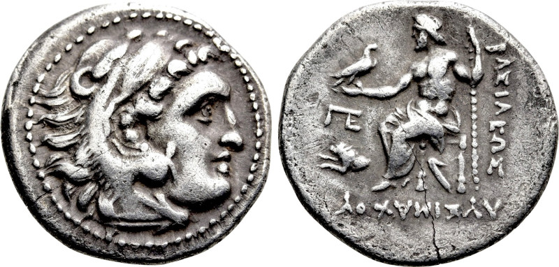 KINGS OF THRACE (Macedonian). Lysimachos (305-281 BC). Drachm. Lampsakos. 

Ob...