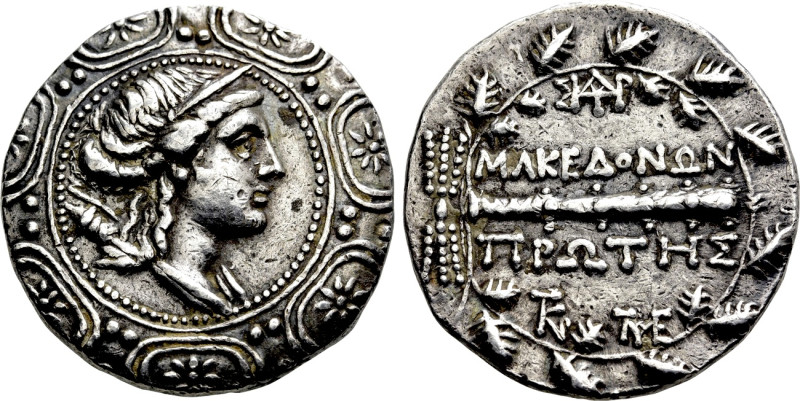 MACEDON UNDER ROMAN PROTECTORATE. First Meris. Tetradrachm (Circa 167-148 BC). A...
