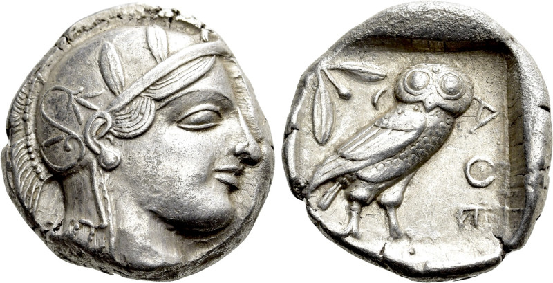 ATTICA. Athens. Tetradrachm (Circa 460-454 BC). 

Obv: Helmeted head of Athena...