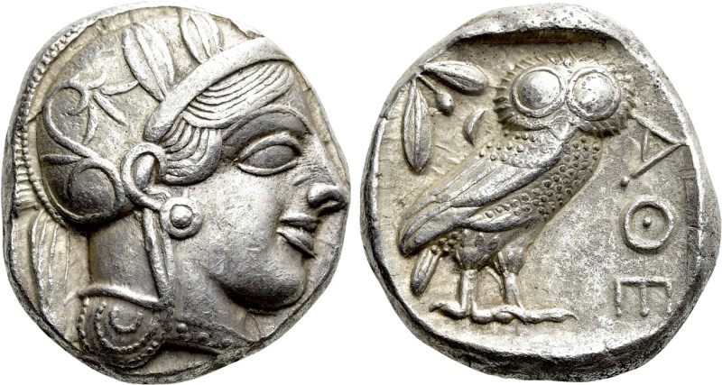 ATTICA. Athens. Tetradrachm (Circa 454-404 BC). 

Obv: Helmeted head of Athena...