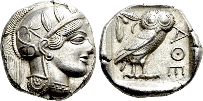 ATTICA. Athens. Tetradrachm (Circa 454-404 BC). 

Obv: Helmeted head of Athena...