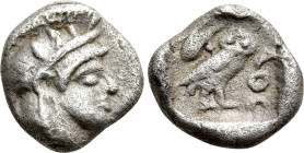 ATTICA. Athens. Hemiobol (Circa 454-404 BC)