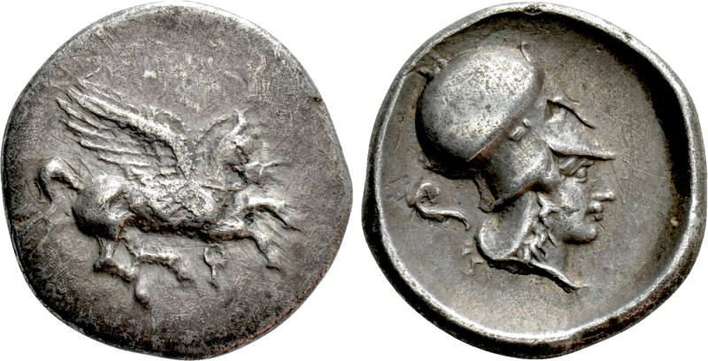 CORINTHIA. Corinth. Stater (Circa 400-375 BC). 

Obv: Pegasos flying right, ko...