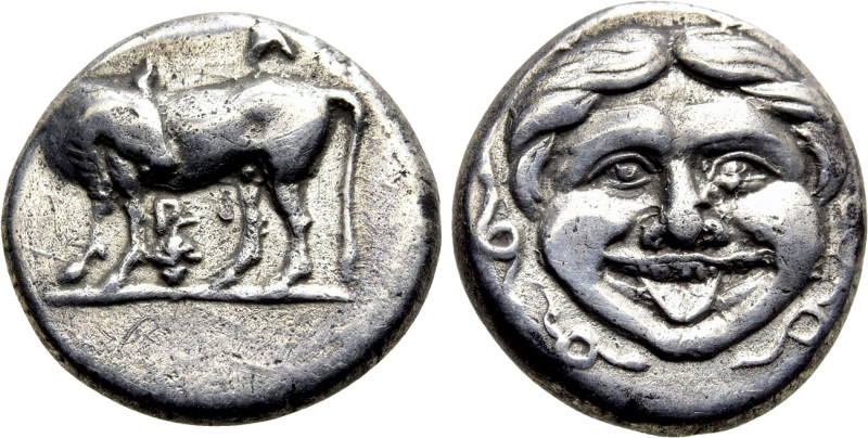 MYSIA. Parion. Hemidrachm (4th century BC). 

Obv: ΠΑ / ΡΙ. 
Bull standing le...