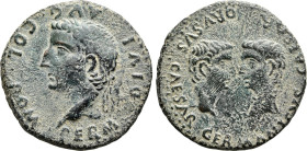 SPAIN. Hispalis (Colonia Romula). Tiberius with Germanicus and Drusus Caesares (14-37). Ae As