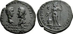 MOESIA INFERIOR. Marcianopolis. Macrinus with Diadumenian (217-218). Ae Pentassarion. Pontianus, legatus consularis