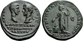 MOESIA INFERIOR. Marcianopolis. Macrinus with Diadumenian (217-218). Ae Pentassarion. Pontianus, legatus consularis