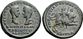 MOESIA INFERIOR. Marcianopolis. Macrinus, with Diadumenian (217-218). Ae Pentassarion. Pontianus, legatus consularis