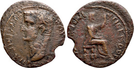 ZEUGITANIA. Utica. Tiberius (14-37). Ae