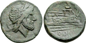 ANONYMOUS. Semis (After 211 BC). Uncertain mint
