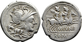 M. JUNIUS SILANUS. Denarius (145 BC). Rome