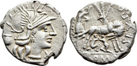 S. POMPEIUS FAUSTULUS. Denarius (137 BC). Rome