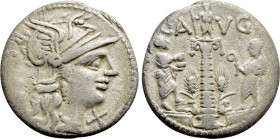 C. AUGURINUS. Denarius (135 BC). Rome