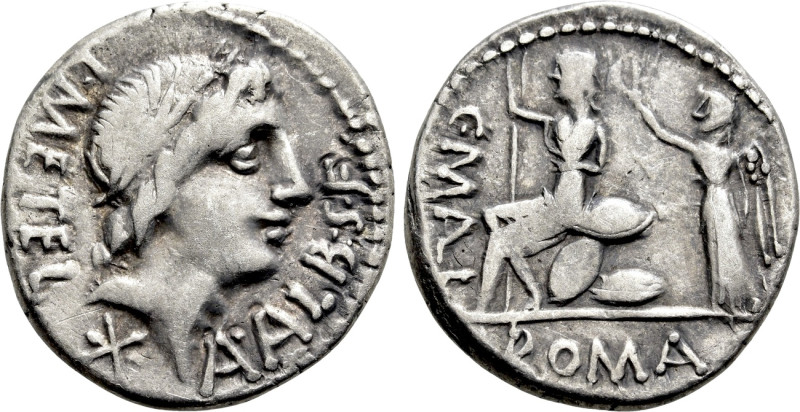 C. MALLEOLUS, A. ALBINUS SP.F. and L. CAECILIUS METELLUS. Denarius (96 BC). Rome...