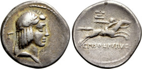 C. PISO L.F. FRUGI. Denarius (67 BC). Rome