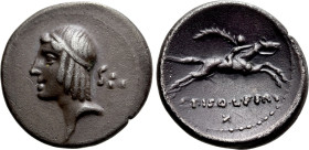 C. PISO L.F. FRUGI. Denarius (68 BC)