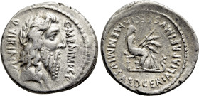C. MEMMIUS C.F. (56 BC). Denarius. Rome