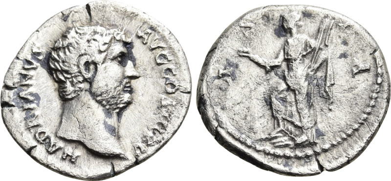 HADRIAN (117-138). Denarius. Rome. "Travel Series" issue. 

Obv: HADRIANVS AVG...