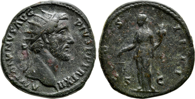 ANTONINUS PIUS (138-161). Dupondius. Rome. 

Obv: ANTONINVS AVG PIVS P P TR P ...