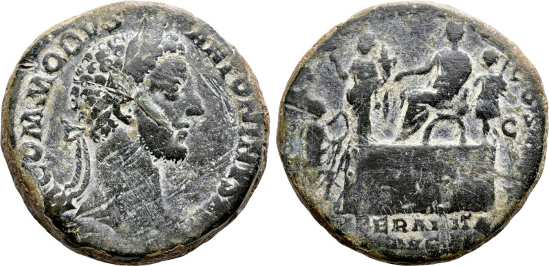 COMMODUS (177-192). Sestertius. Rome. 

Obv: M COMMODVS ANTONINVS AVG. 
Laure...