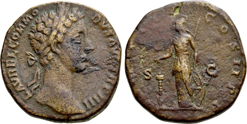 COMMODUS (177-192). Sestertius. Rome. 

Obv: L AVREL COMMODVS AVG TR P IIII. ...