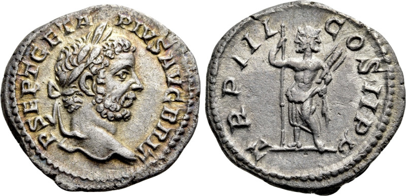 GETA (209-211). Denarius. Rome. 

Obv: P SEPT GETA PIVS AVG BRIT. 
Laureate a...