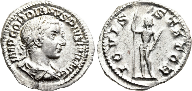 GORDIAN III (238-244). Denarius. Rome. 

Obv: IMP GORDIANVS PIVS FEL AVG. 
La...