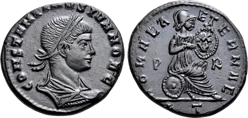 CONSTANTINE II (Caesar, 316-337). Follis. Rome. 

Obv: CONSTANTINVS IVN NOB C....