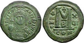 JUSTINIAN I (527-565). Follis. Constantinople. Dated RY 16 (542/3)