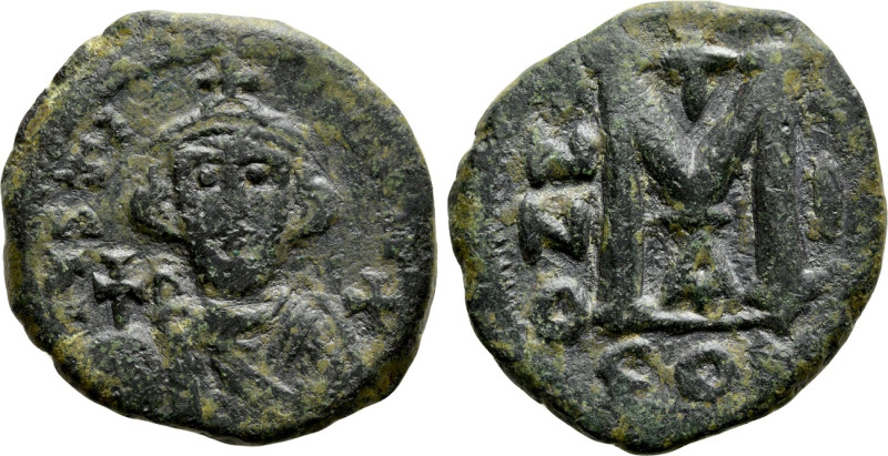 JUSTINIAN II (First reign, 685-695). Follis. Constantinople. Dated RY 2 (686/7)....