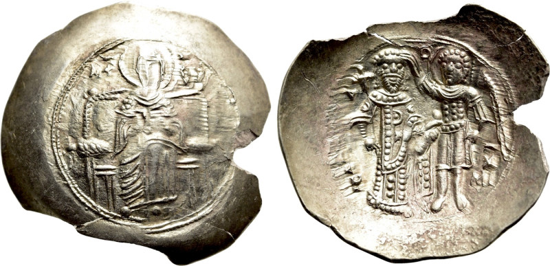 ISAAC II ANGELUS (First reign, 1185-1195). EL Aspron Trachy. Constantinople. 
...