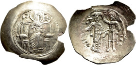 ISAAC II ANGELUS (First reign, 1185-1195). EL Aspron Trachy. Constantinople