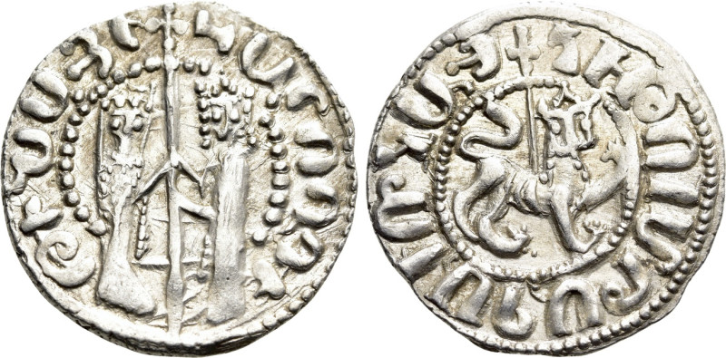 ARMENIA. Hetoum I and Zabel (1226-1270). Tram. 

Obv: Hetoum and Zabel standin...