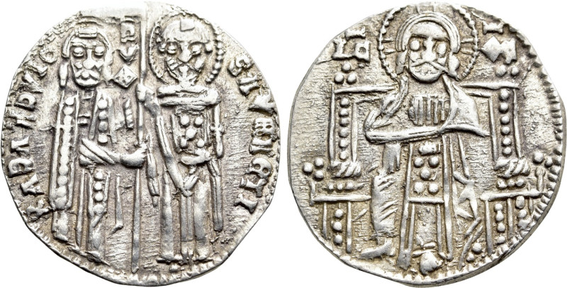 BULGARIA. Second Empire. Groš (14th century). Imitating Grosso of Venice (France...