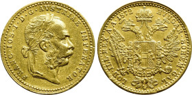 AUSTRIAN EMPIRE. Franz Josef I (1848-1916). GOLD Ducat (1872). Wien (Vienna)