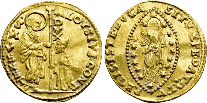 ITALY. Venice. Alvise Contarini (1676-1684). GOLD Zecchino. 

Obv: ALOYSIVS CO...